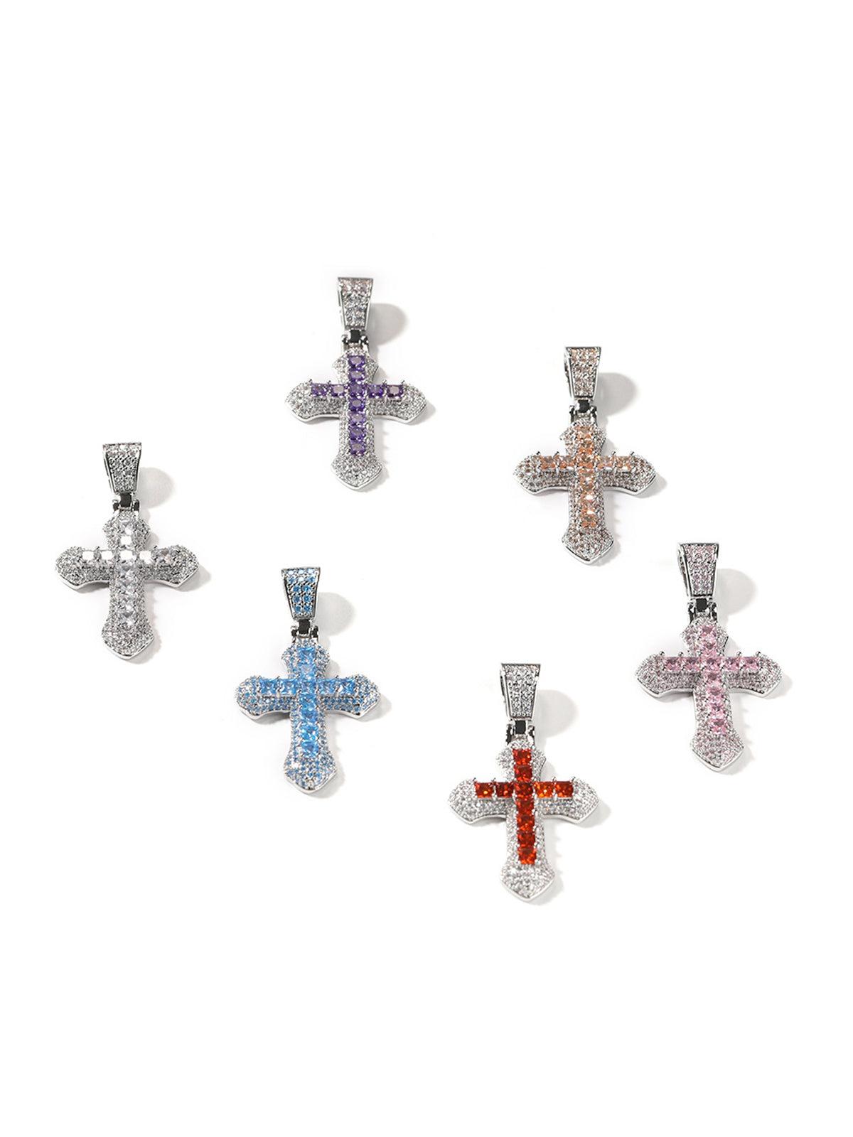 Full Pave Cross Necklace