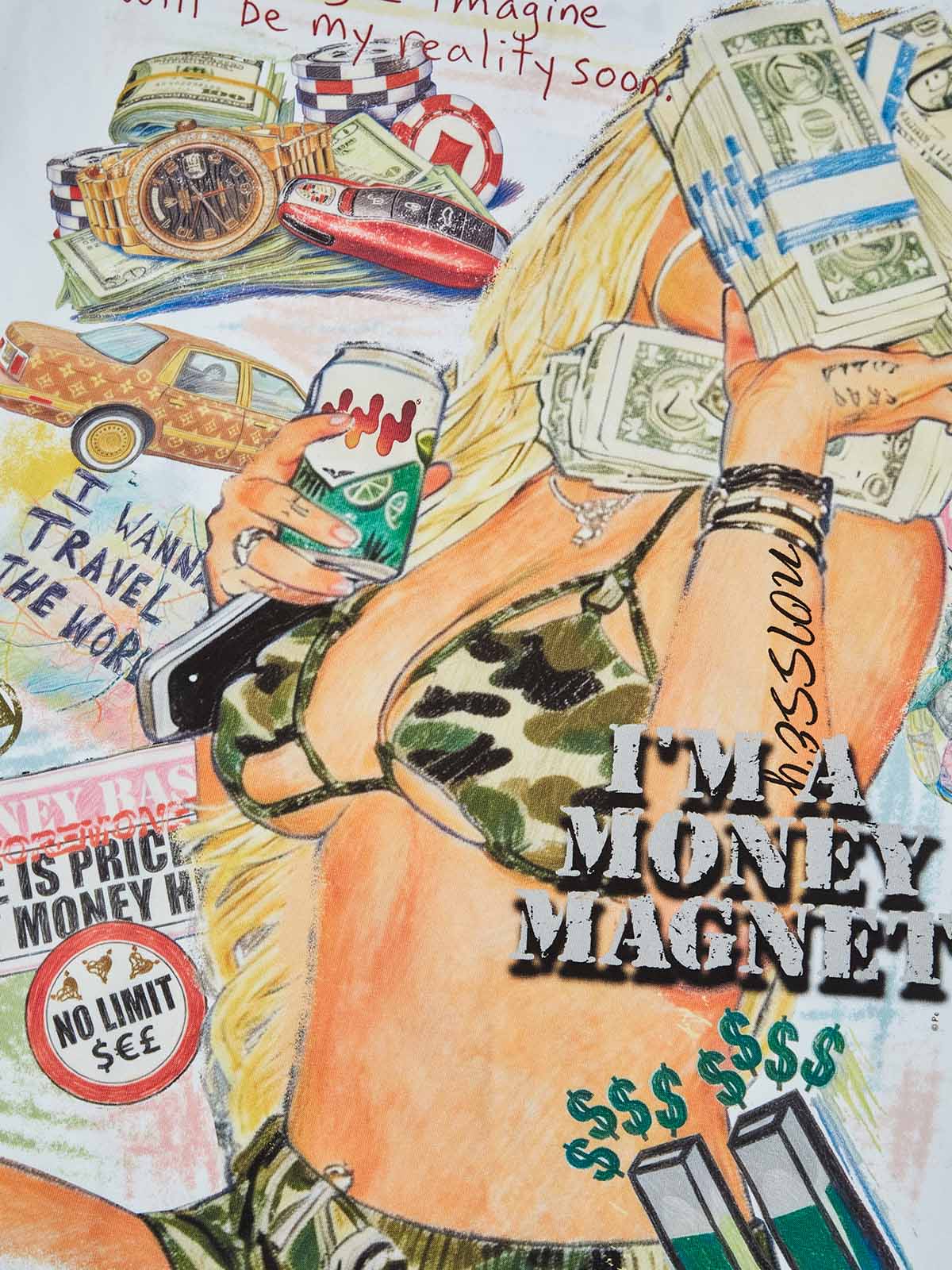 Noissey "Money Magnet" Graphic Tee – Y2K Streetwear Graffiti Art T-Shirt