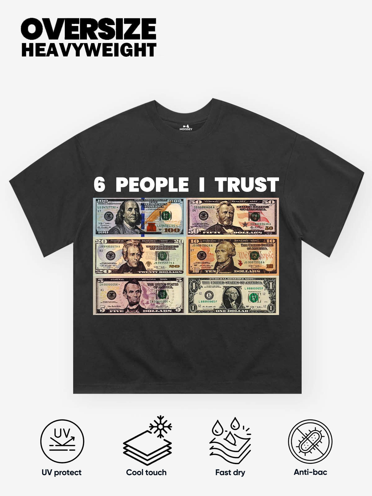 6 People I Trust Graphic Streetwear T-Shirt
