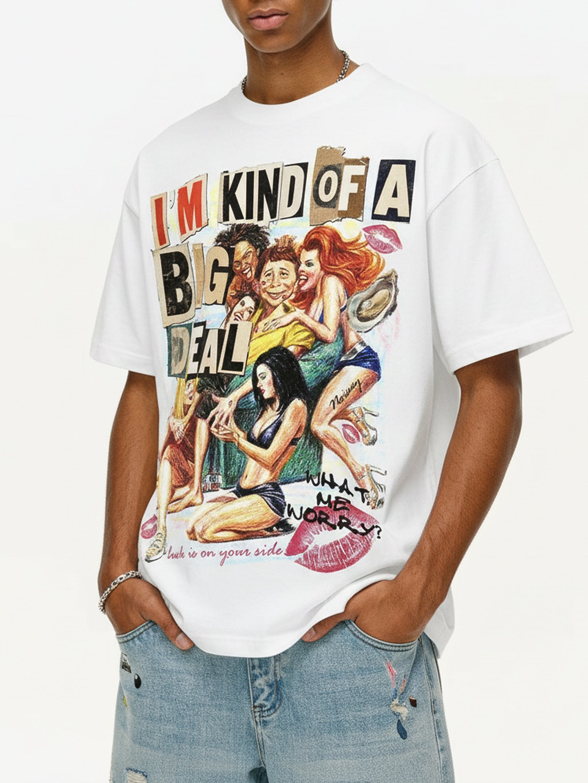 NOISSEY "I'm Kind of a Big Deal" Badboy Graffiti Art Print STREETWEAR T-Shirt