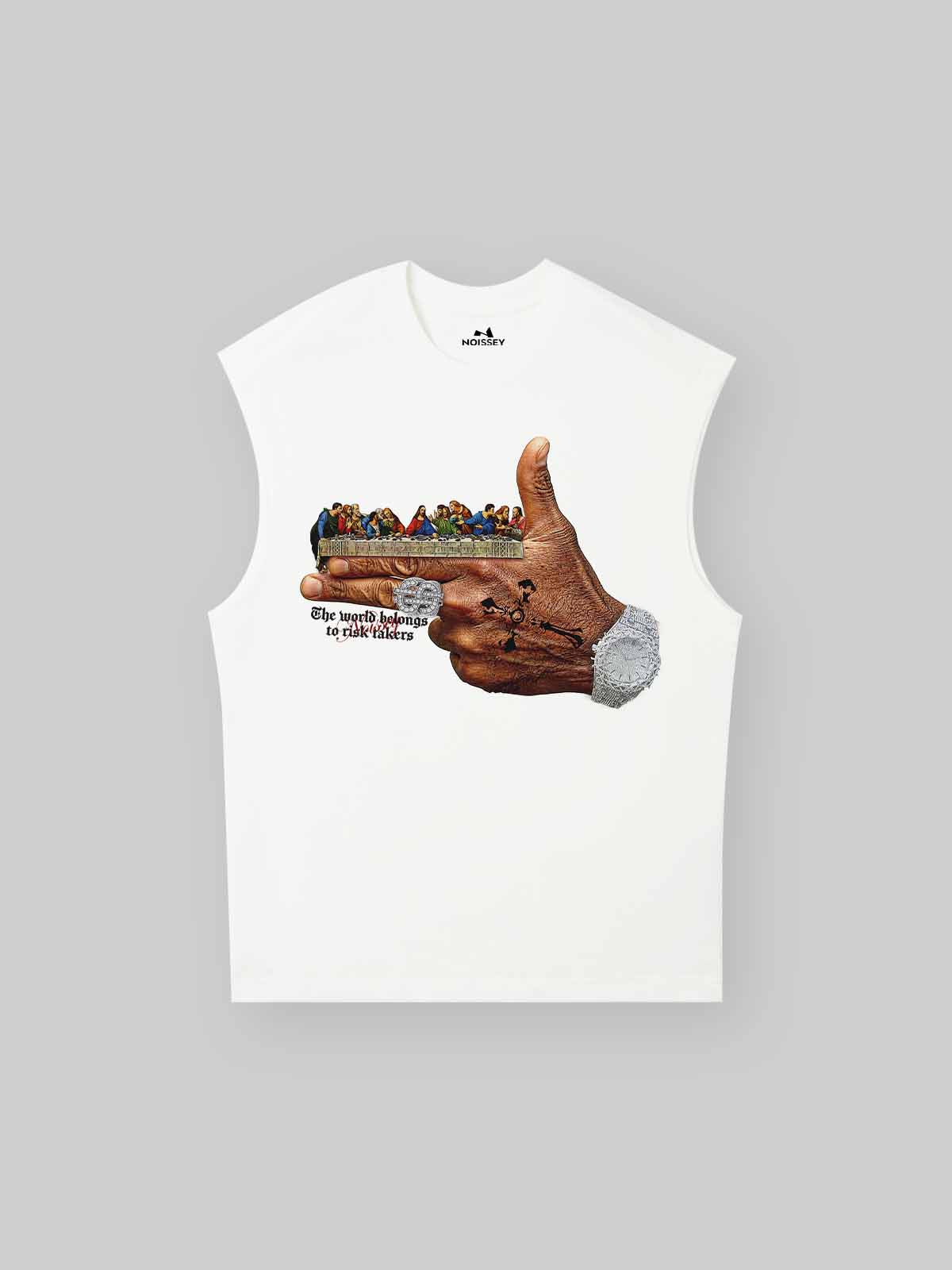 NOISSEY "Risk Takers" The Last Supper Graphic Art Tank - Off-White