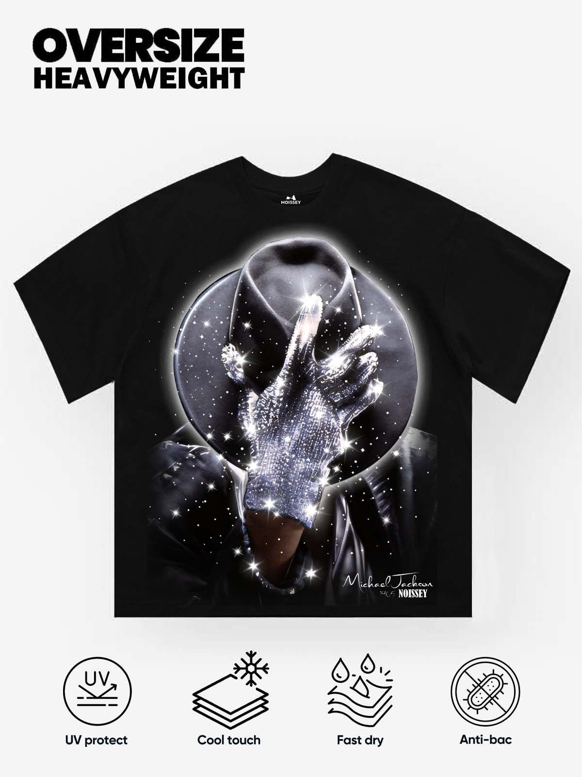 NOISSEY "Eternal Legend" Hat & Diamond Glove Graphic Art Heavyweight T-Shirt