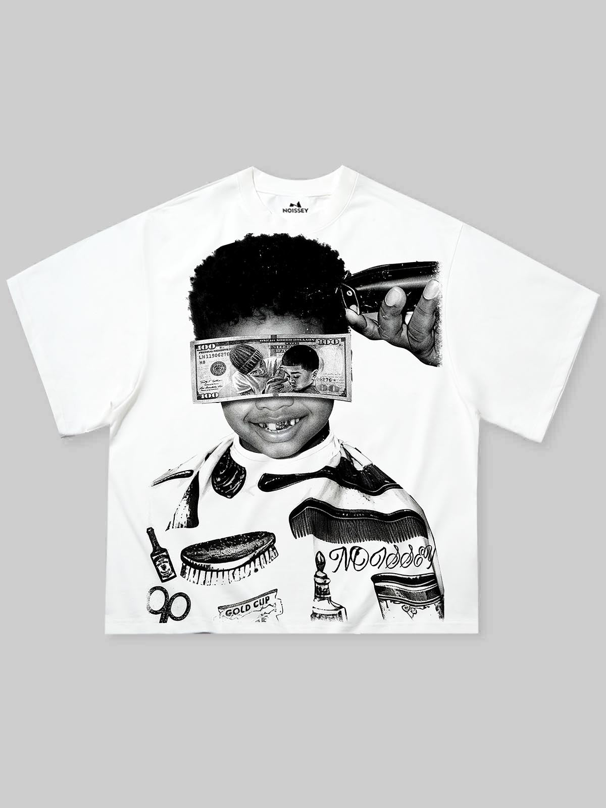 "Memorable Moments" Character Printed Boxy Oversized T-shirt