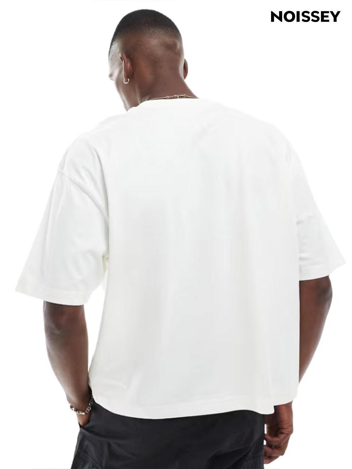 Boxy Oversized T-shirt with Floral & Butterfly Boy Print