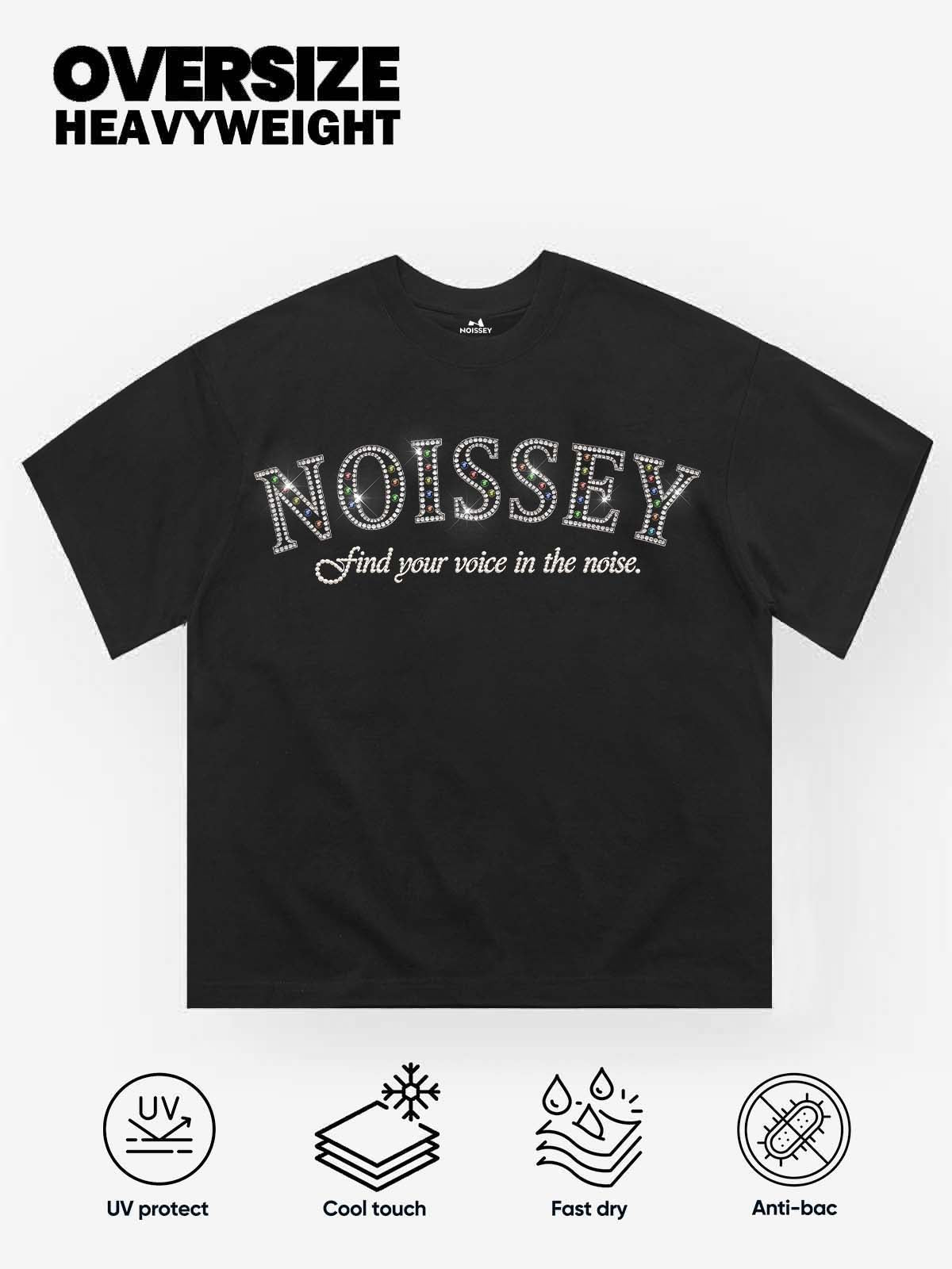 NOISSEY "CHROMA DIAMOND" LOGO OVERSIZED STATEMENT TEE