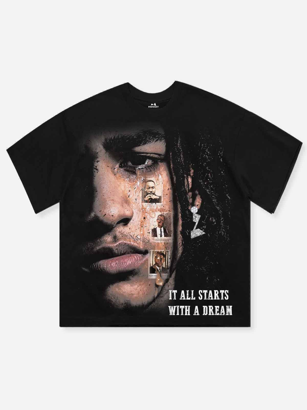 NOISSEY "It All Starts With A Dream" Graphic Tee - Heavyweight Jet Black