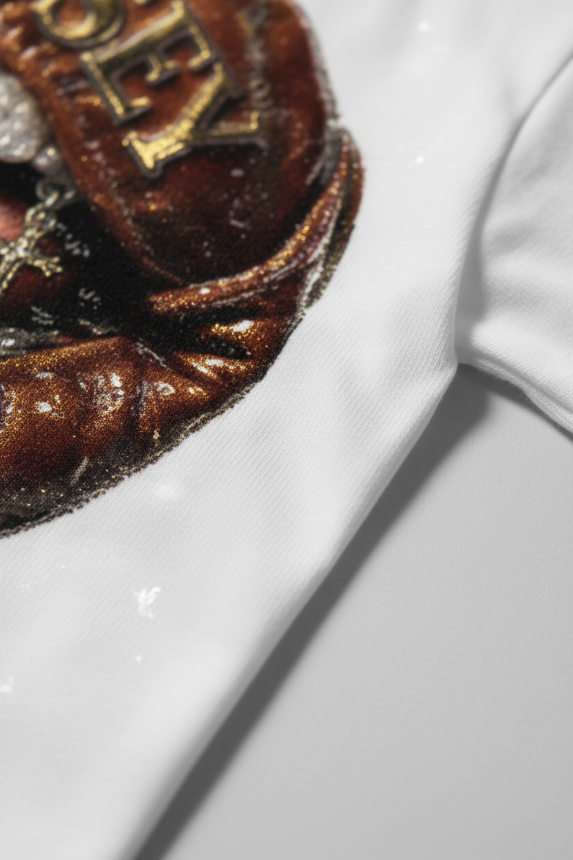 NOISSEY "The Revelation" Iced-Out Grillz & Relic Cross Oversized Tee