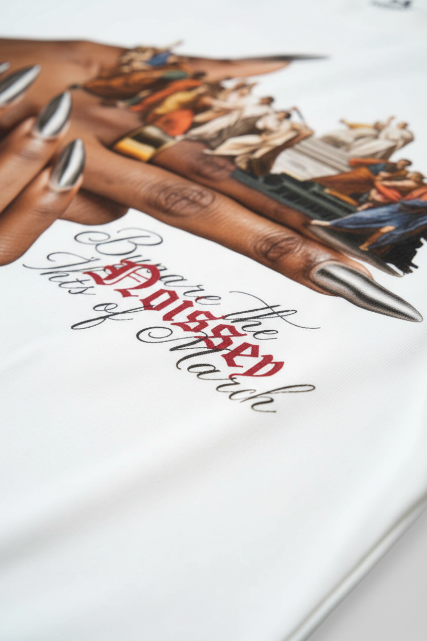 NOISSEY "Ides of March" Caesar Oil Painting Deconstructed Boxy Tee