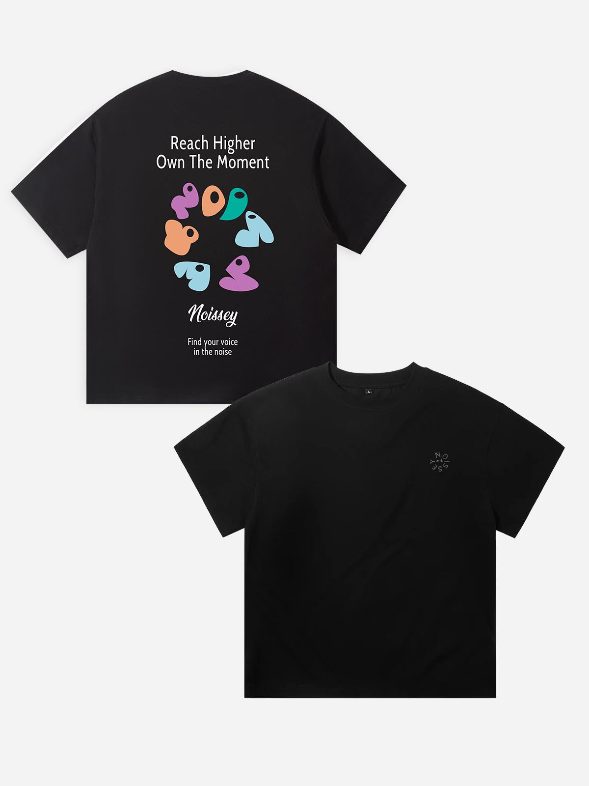 NOISSEY "REACH HIGHER" LOGO MORPH OVERSIZED T-SHIRT