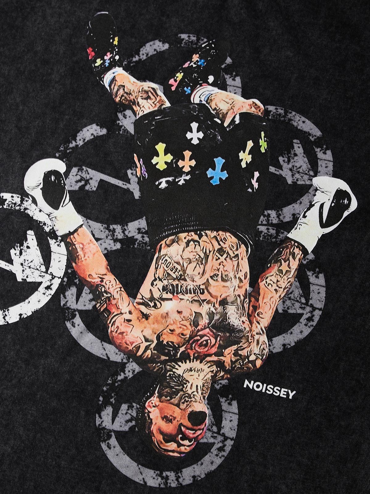 NOISSEY "Chrome KO" Vintage Wash Tee - Graphic T-Shirt