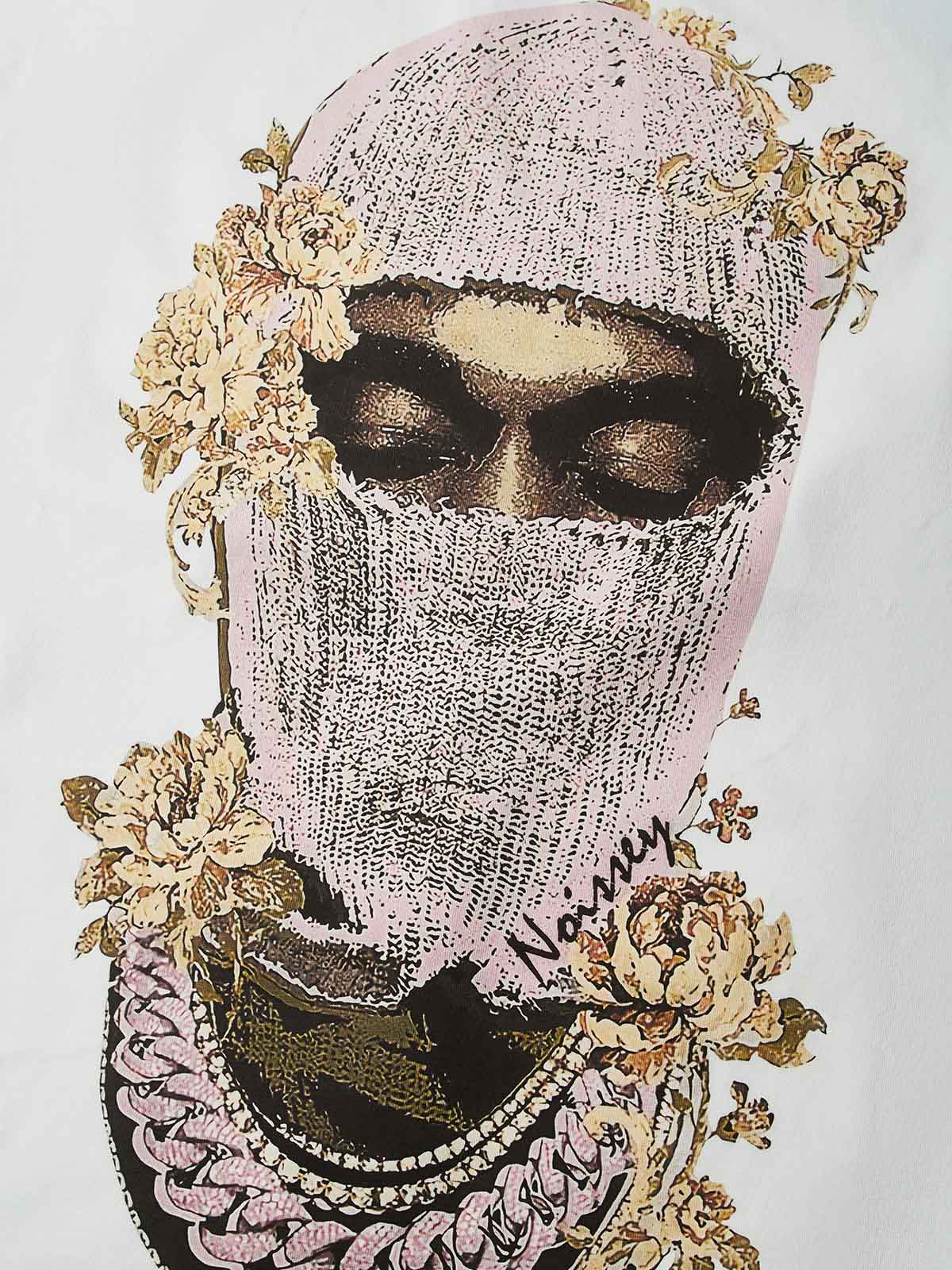 NOISSEY Vintage Knit Balaclava Print Tank Top