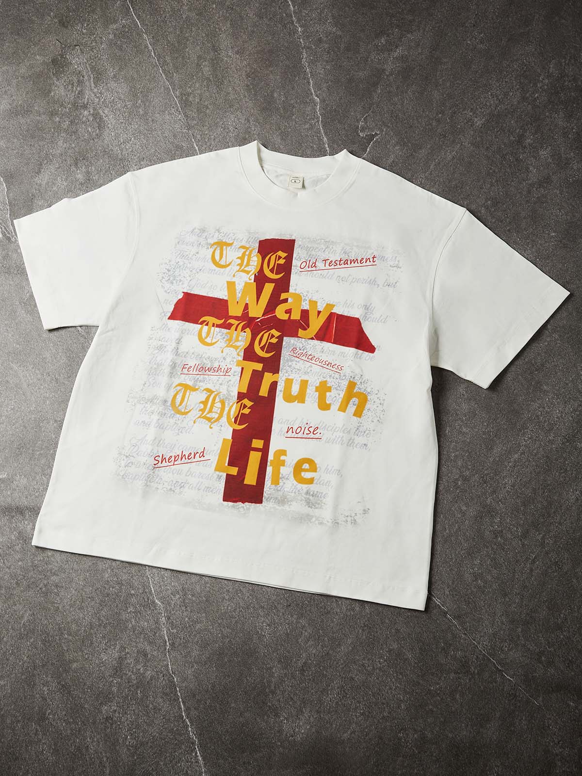 NOISSEY "The Way, The Truth, The Life" Graphic Tee - Heavyweight Studio White