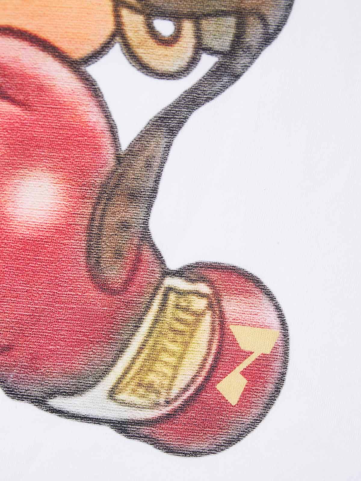 Cartoon girl Boxing Print T-shirt