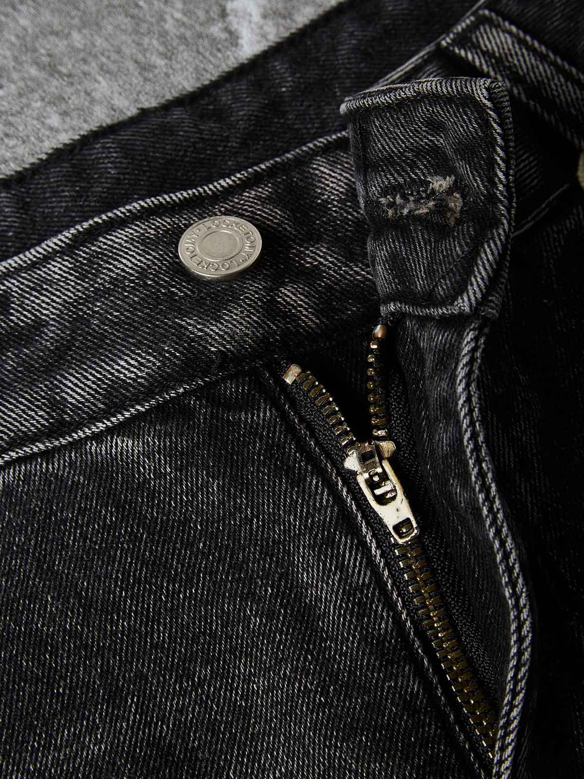 NOISSEY "PEACE & LOVE" Dove Anti-War Graphic Distressed Denim Shorts