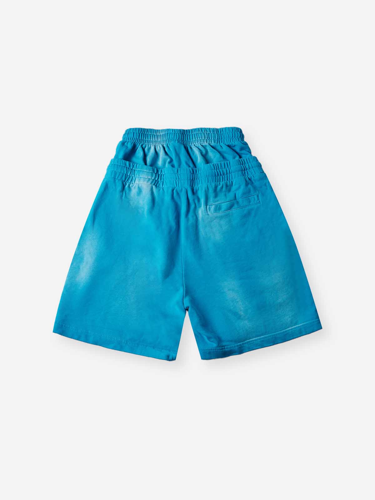 NOISSEY Heavy Sweat Shorts with Rhinestone Gothic Cross - 4 Colors Available