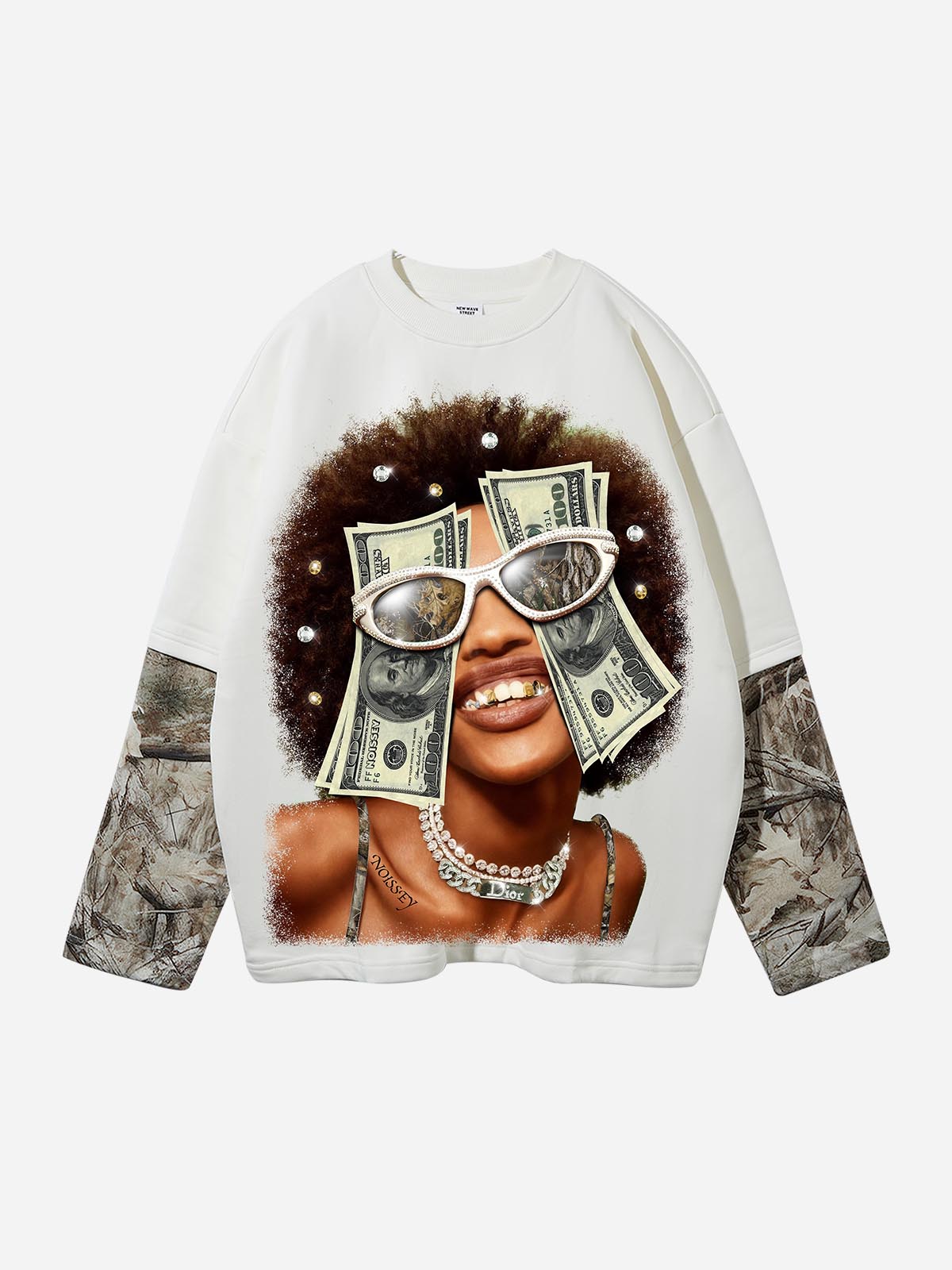 Realtree Camo "All We Need Is Money" Statement Long Sleeve Shirt - Urban Streetwear