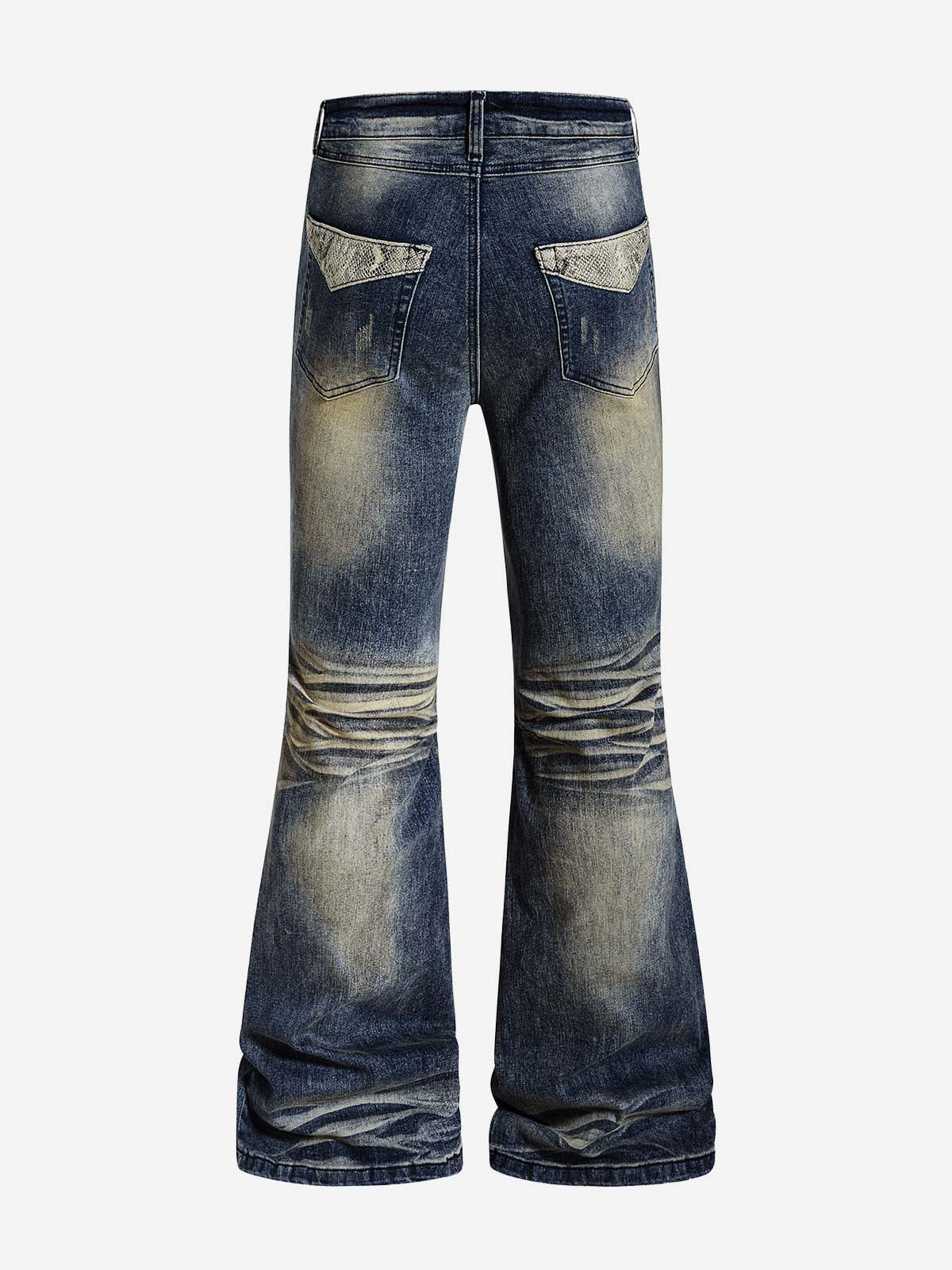 NOISSEY VINTAGE WASH FLARE JEANS - RUNS SMALL | STACKED DENIM