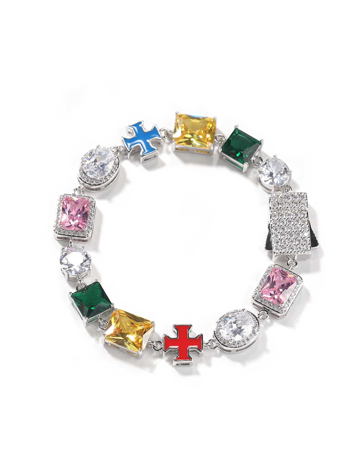 Hip-Hop Colorful Zircon Necklace - Instagram Trendy Dopamine Style