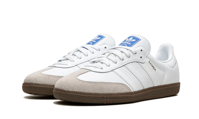 Adidas Samba Cloud White Blue Gum