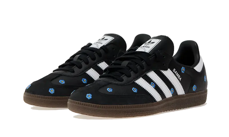 Adidas Samba Light Blue Floral Core Black