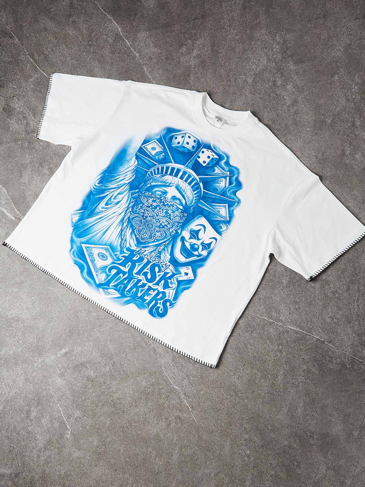 NOISSEY "LIBERTY GRAFFITI" CHICANO ART TEE - TECH COTTON OVERSIZED