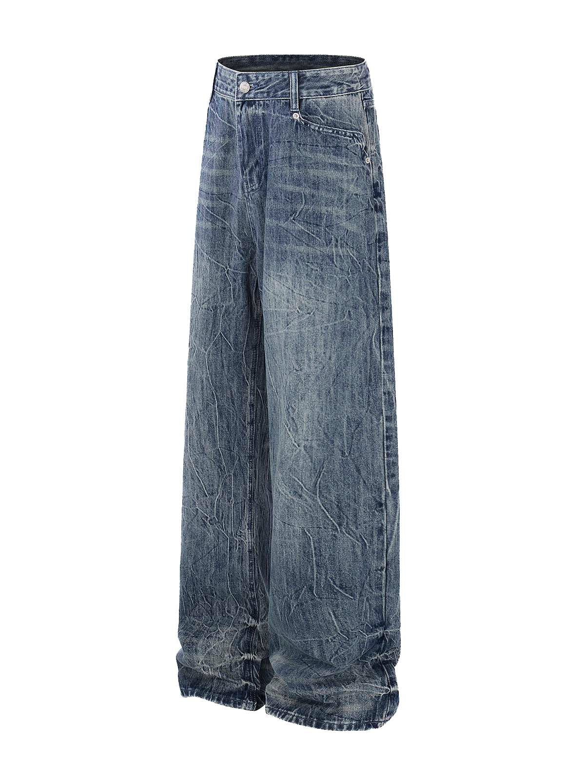 NOISSEY VINTAGE WASHED RELAXED FIT WIDE-LEG BAGGY JEANS