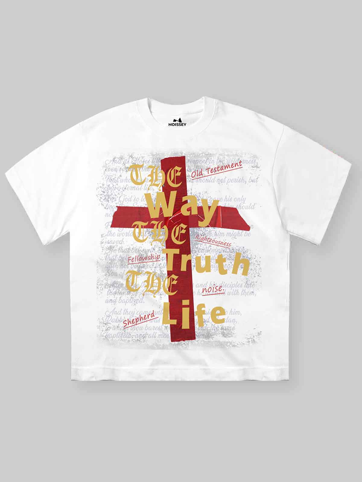 NOISSEY "The Way, The Truth, The Life" Graphic Tee - Heavyweight Studio White