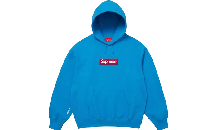Supreme Hoodie Box Logo Blue (FW25)