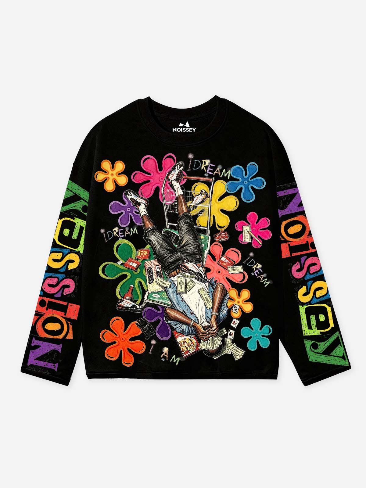 NOISSEY "Beware The Ides" Caesar Assassination Painting Hand Gesture Oversized Tee