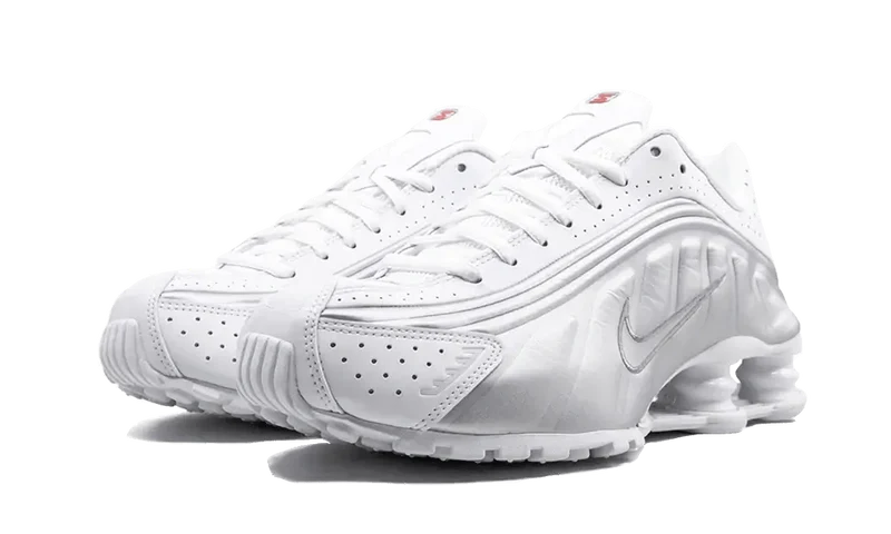 Nike Shox R4 White Metallic Silver