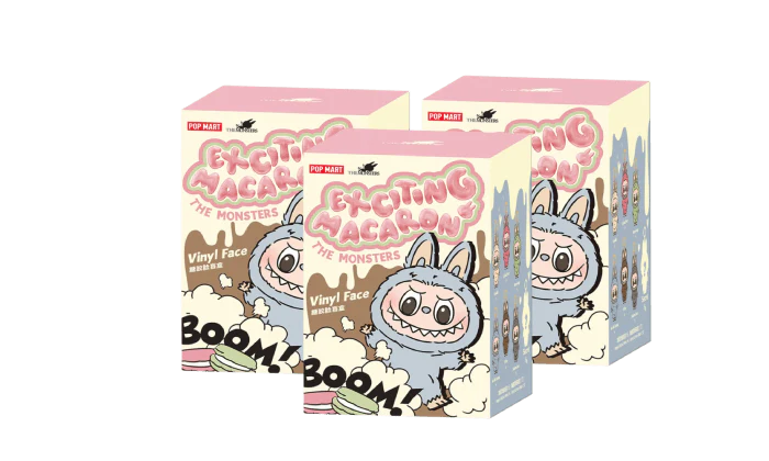 Pop Mart Labubu The Monsters Exciting Macarons Vinyl Face Blind Box