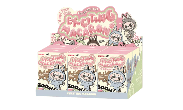 Pop Mart Labubu The Monsters Exciting Macarons Vinyl Face Blind Box