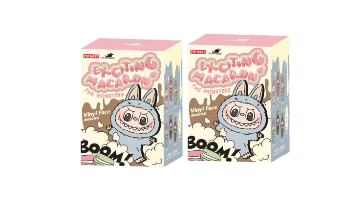 Pop Mart Labubu The Monsters Exciting Macarons Vinyl Face Blind Box