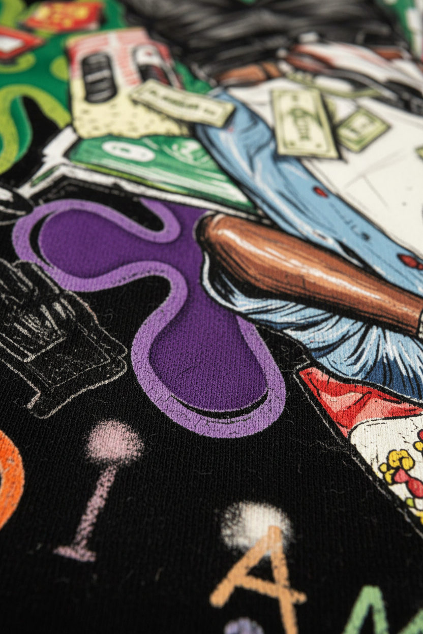 NOISSEY "Beware The Ides" Caesar Assassination Painting Hand Gesture Oversized Tee