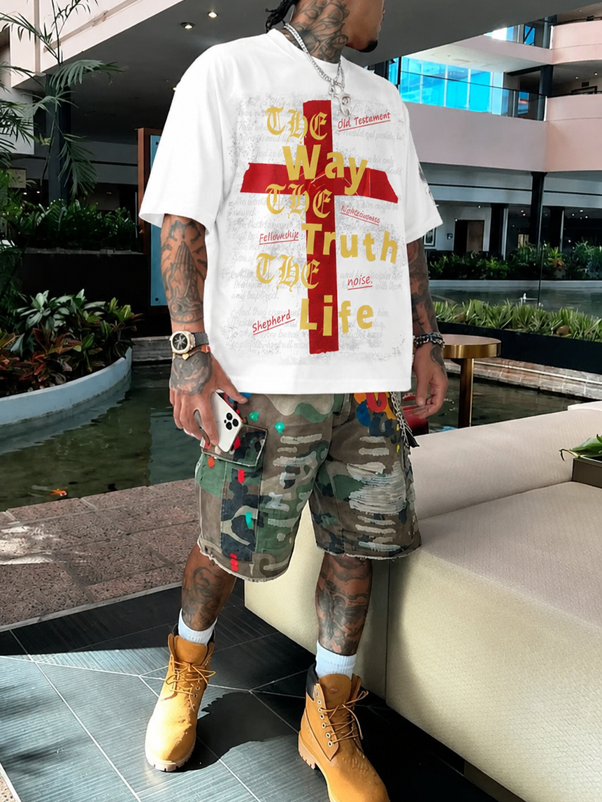 NOISSEY "The Way, The Truth, The Life" Graphic Tee - Heavyweight Studio White