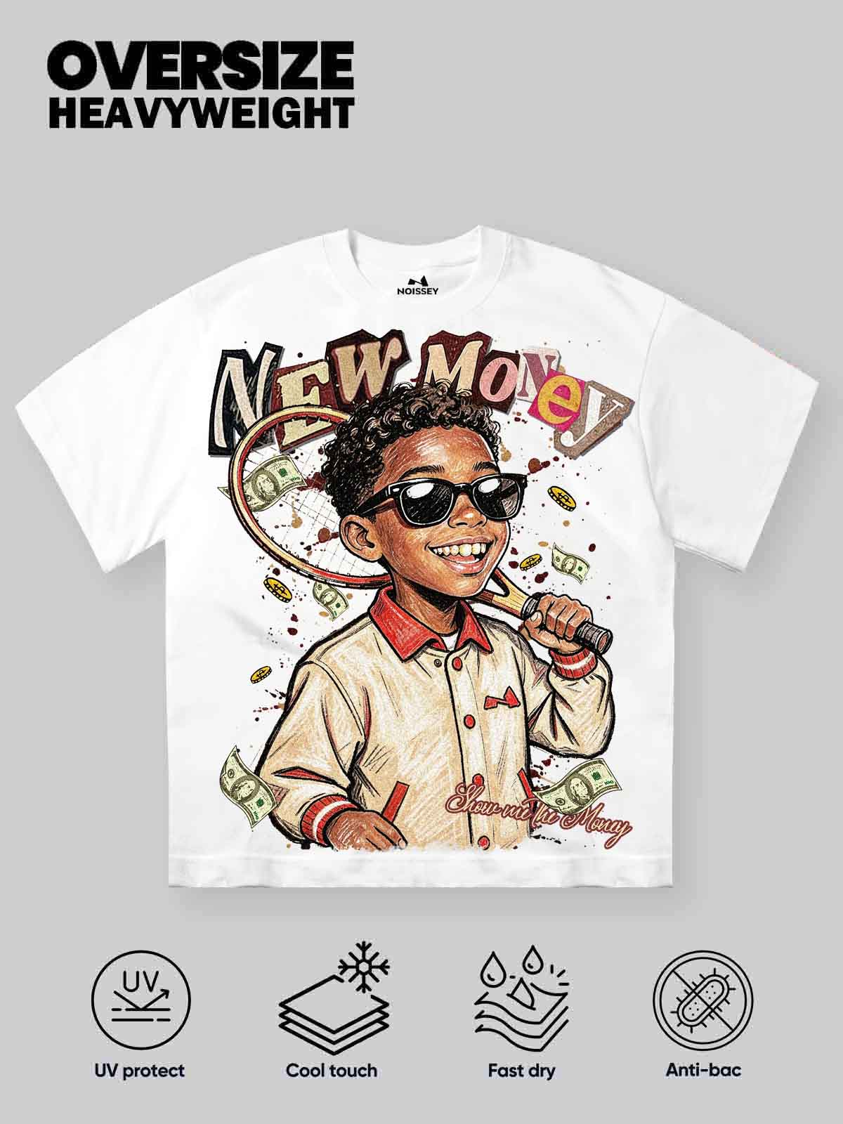 NOISSEY "NEW MONEY" TENNIS BOY GRAFFITI ART TEE