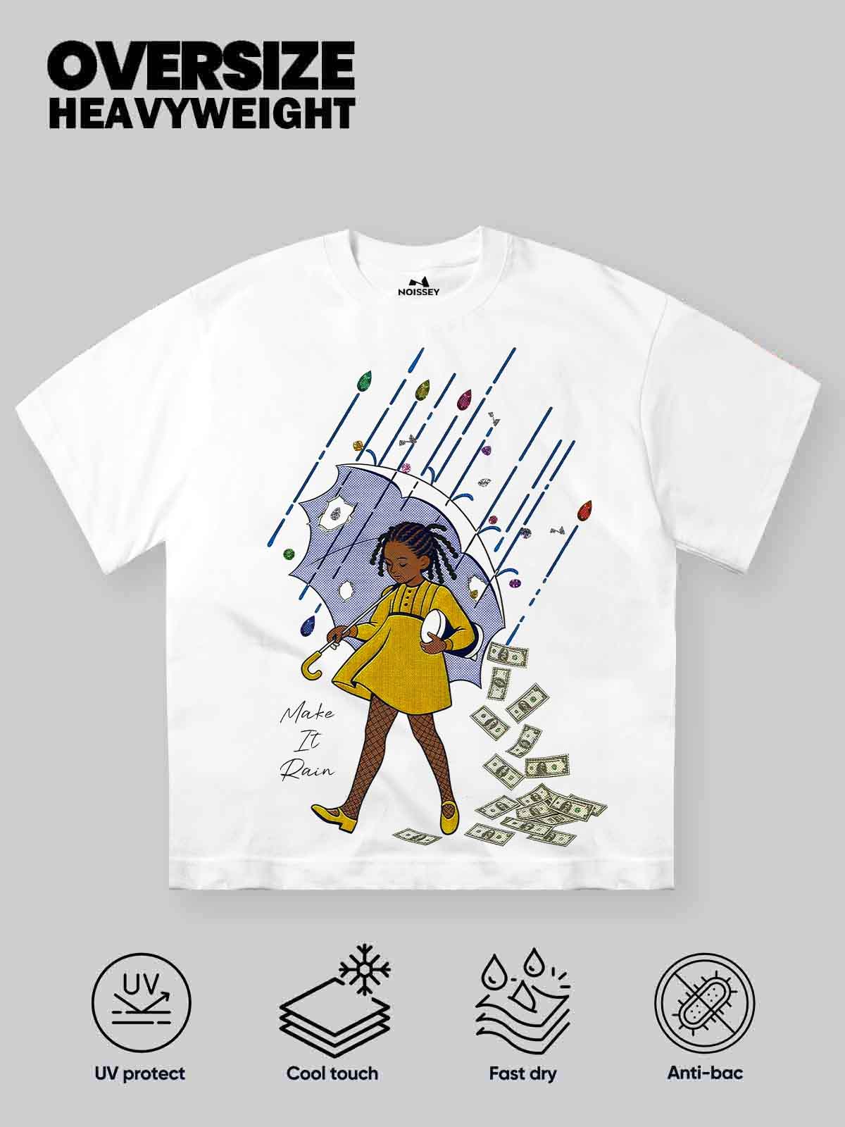 NOISSEY "Manifest Motion" Money Rain Graphic Tee