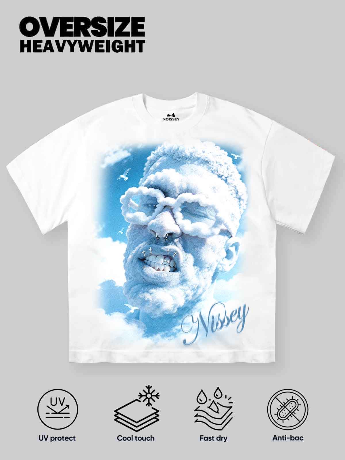 NOISSEY "CLOUD SOUL" DIAMOND GRILLZ SURREALIST TEE
