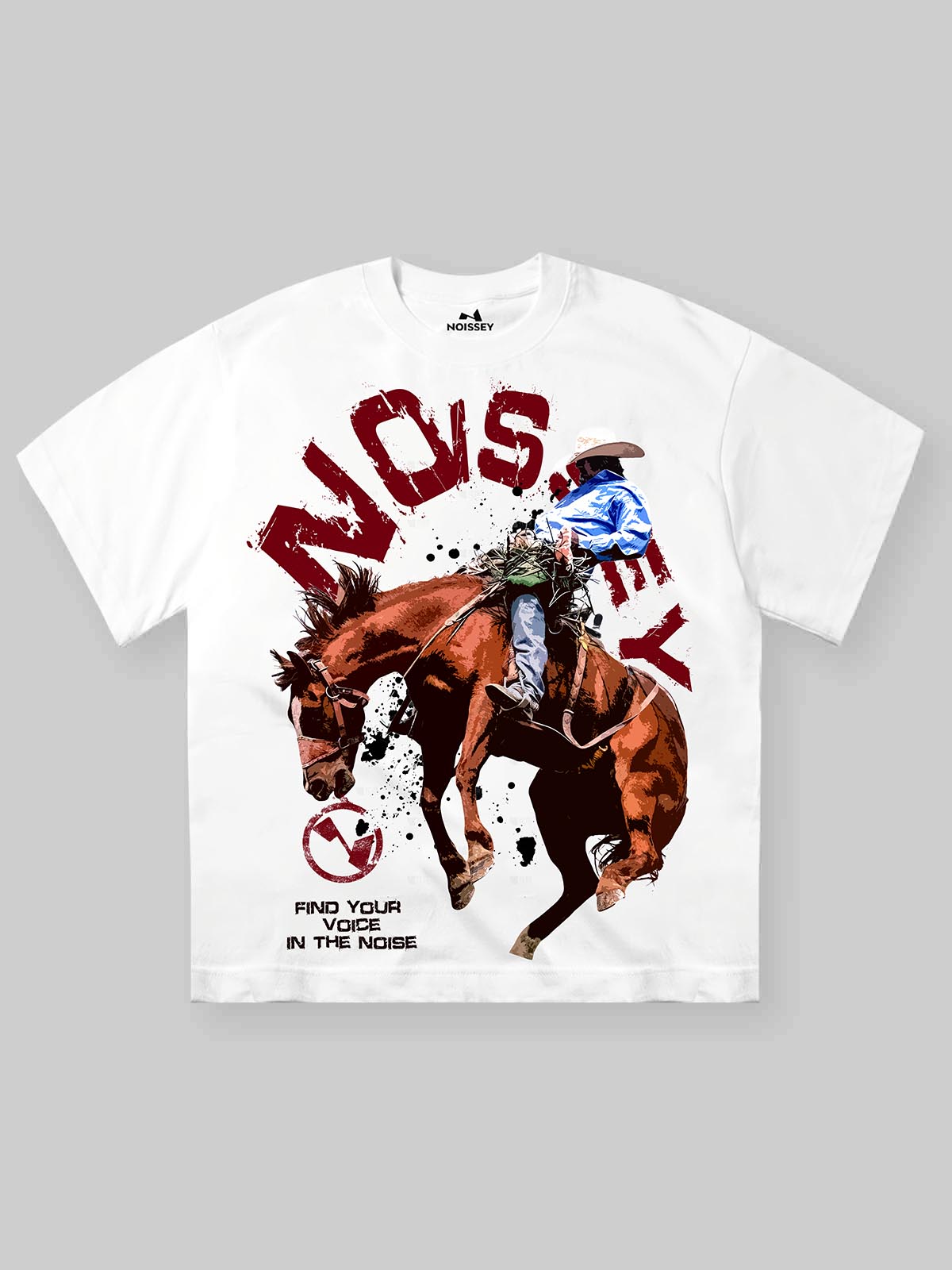 NOISSEY "COWBOY CONQUER" GRAPHIC OVERSIZED T-SHIRT