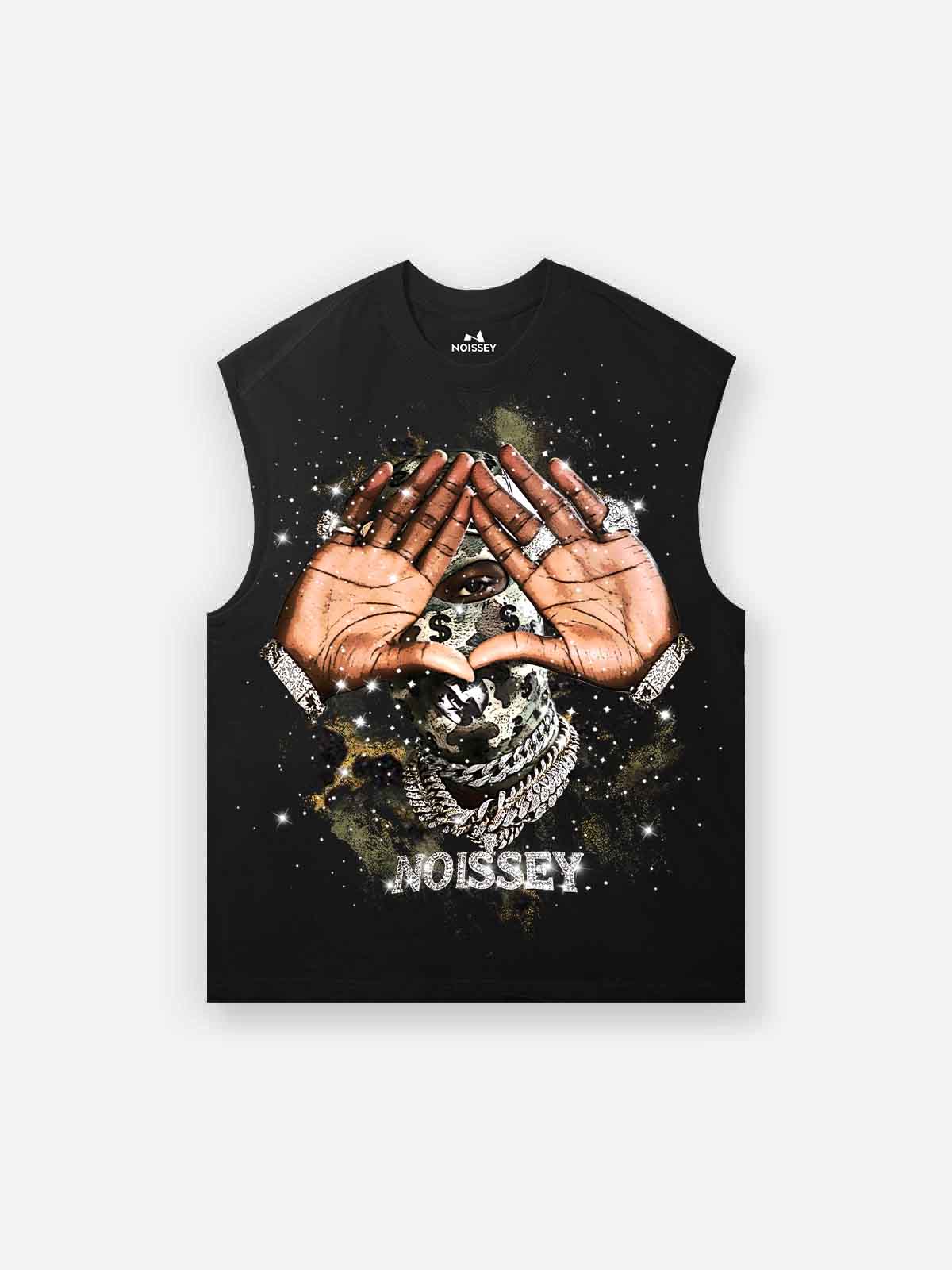 NOISSEY CAMO MASK - ICED OUT GESTURE ART TANK TOP
