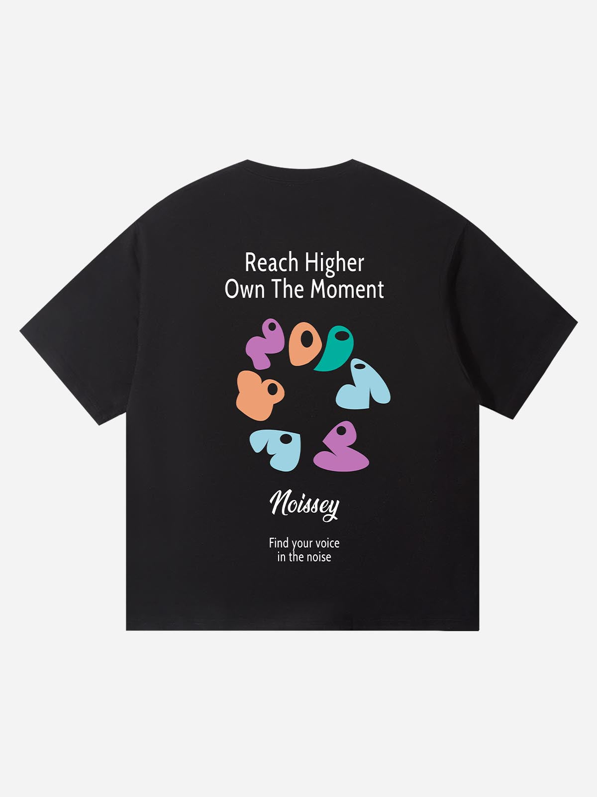 NOISSEY "REACH HIGHER" LOGO MORPH OVERSIZED T-SHIRT