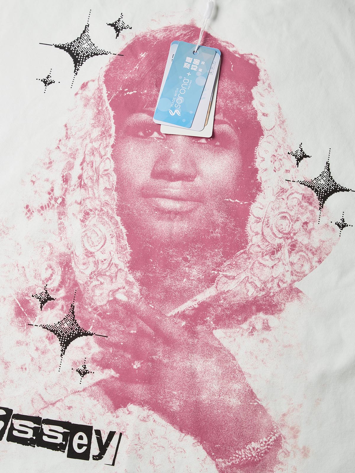 NOISSEY "VINTAGE GLOW" PINK-TONE LEGEND PORTRAIT GRAPHIC TEE