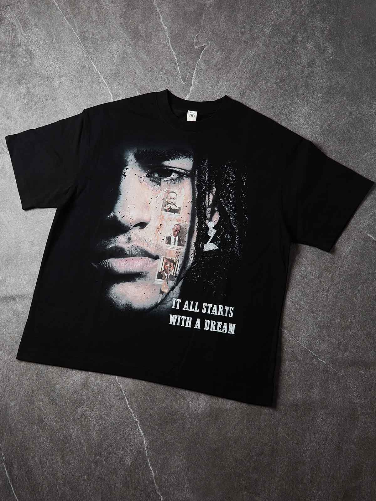 NOISSEY "It All Starts With A Dream" Graphic Tee - Heavyweight Jet Black