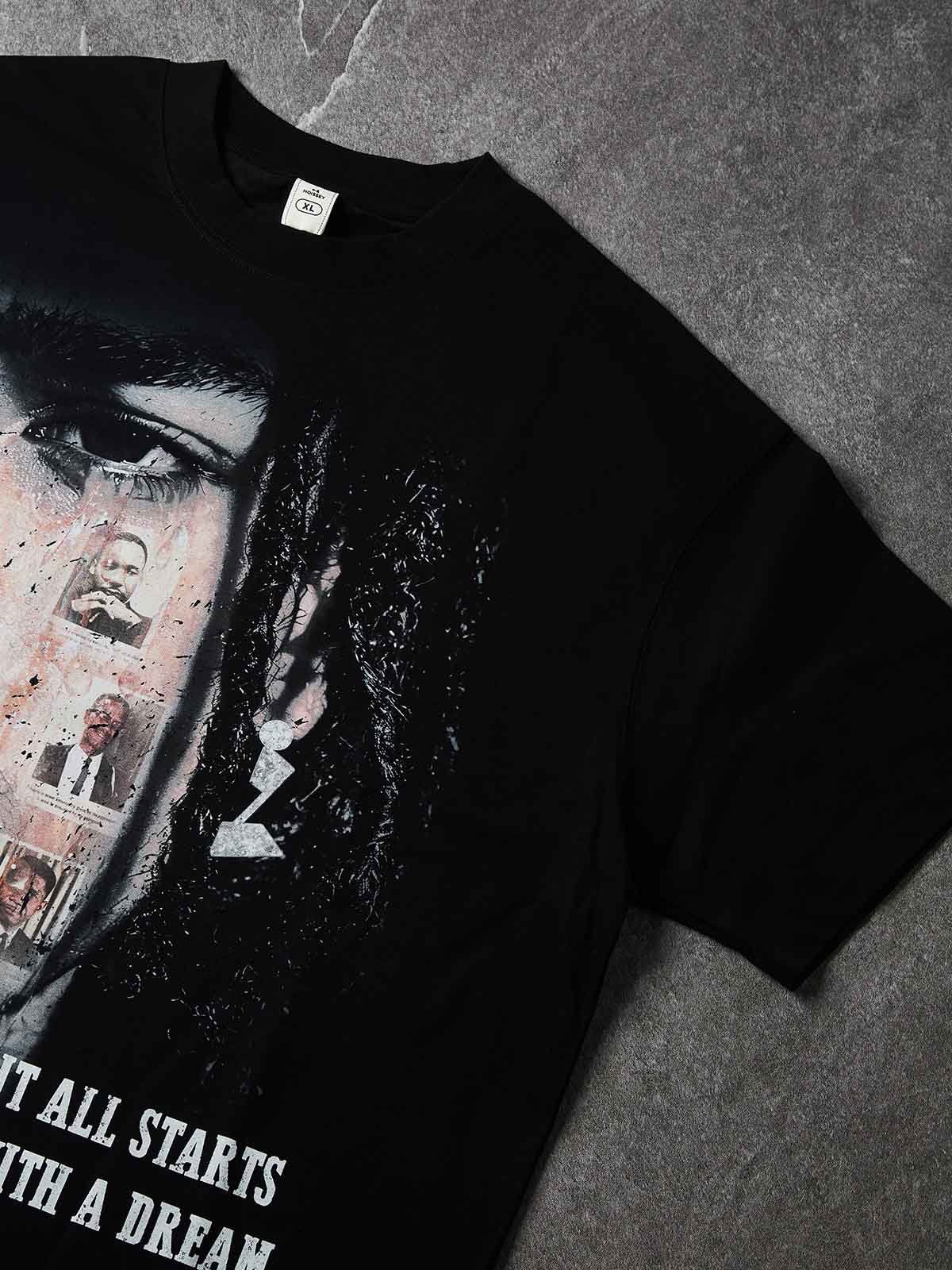 NOISSEY "It All Starts With A Dream" Graphic Tee - Heavyweight Jet Black