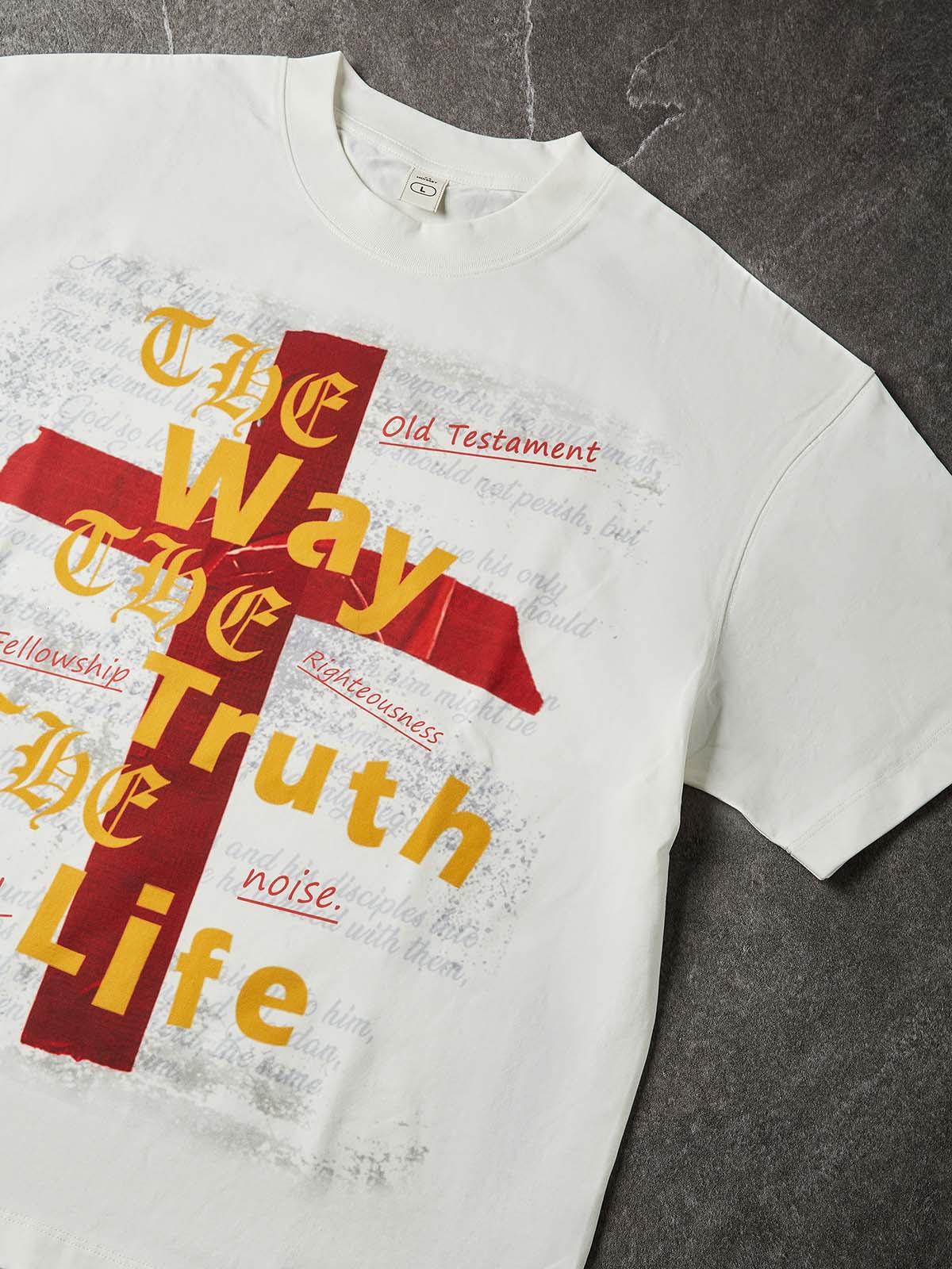 NOISSEY "The Way, The Truth, The Life" Graphic Tee - Heavyweight Studio White