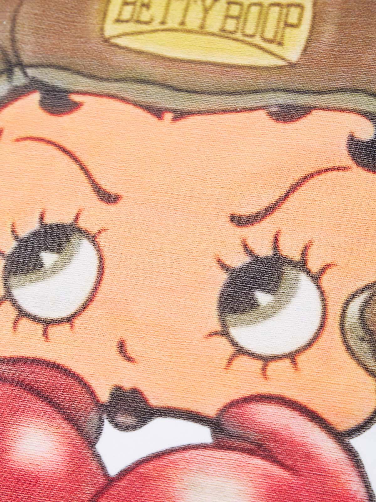 Cartoon girl  Boxing Print T-shirt