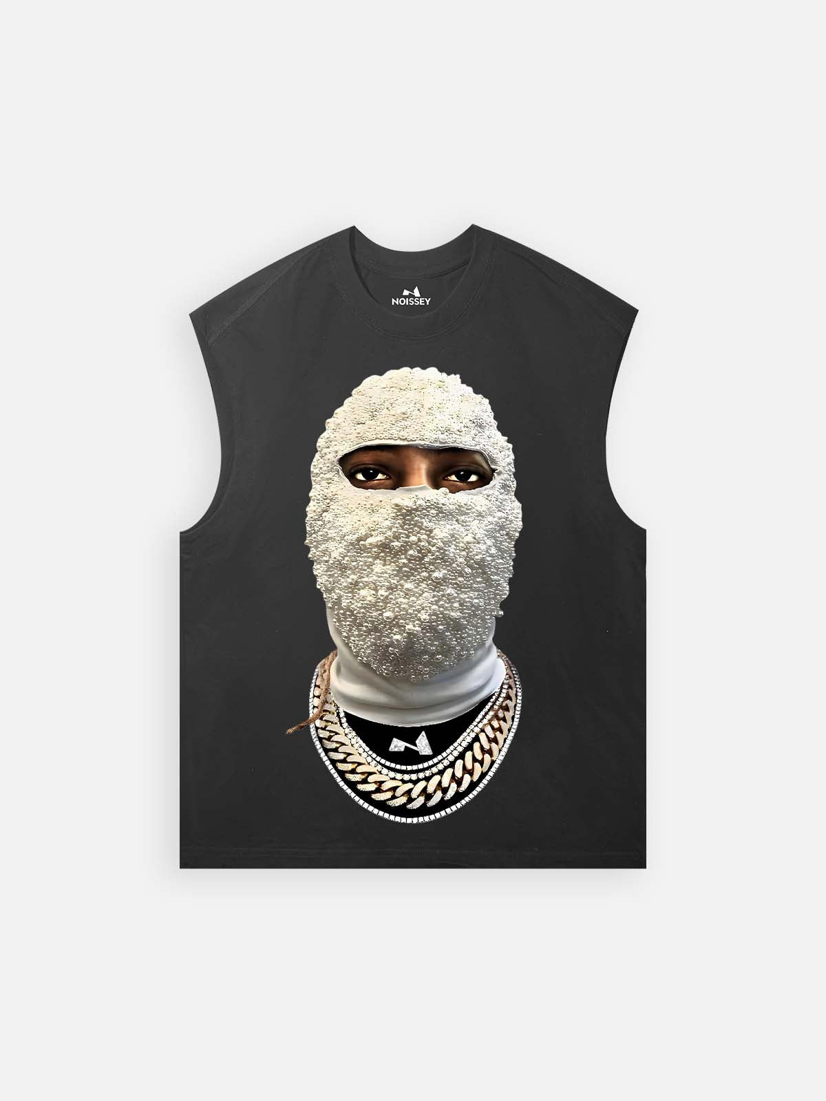 NOISSEY Pearl Balaclava Print Tank Top