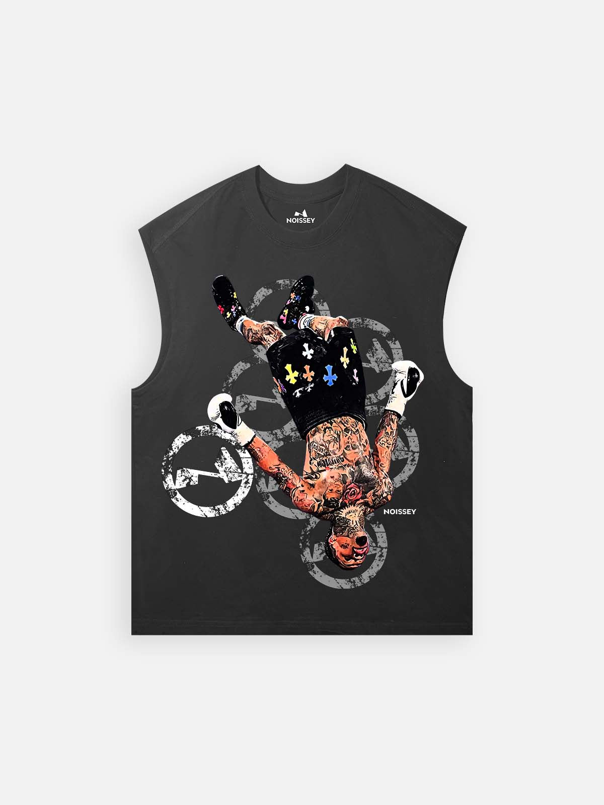 NOISSEY Chrome KO! Champion Print Tank Top