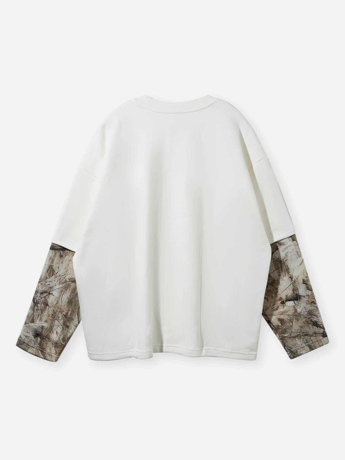 NOISSEY "Legacy Knowledge" Woodland Camo Layered Child Portrait Heavyweight Sweatshirt