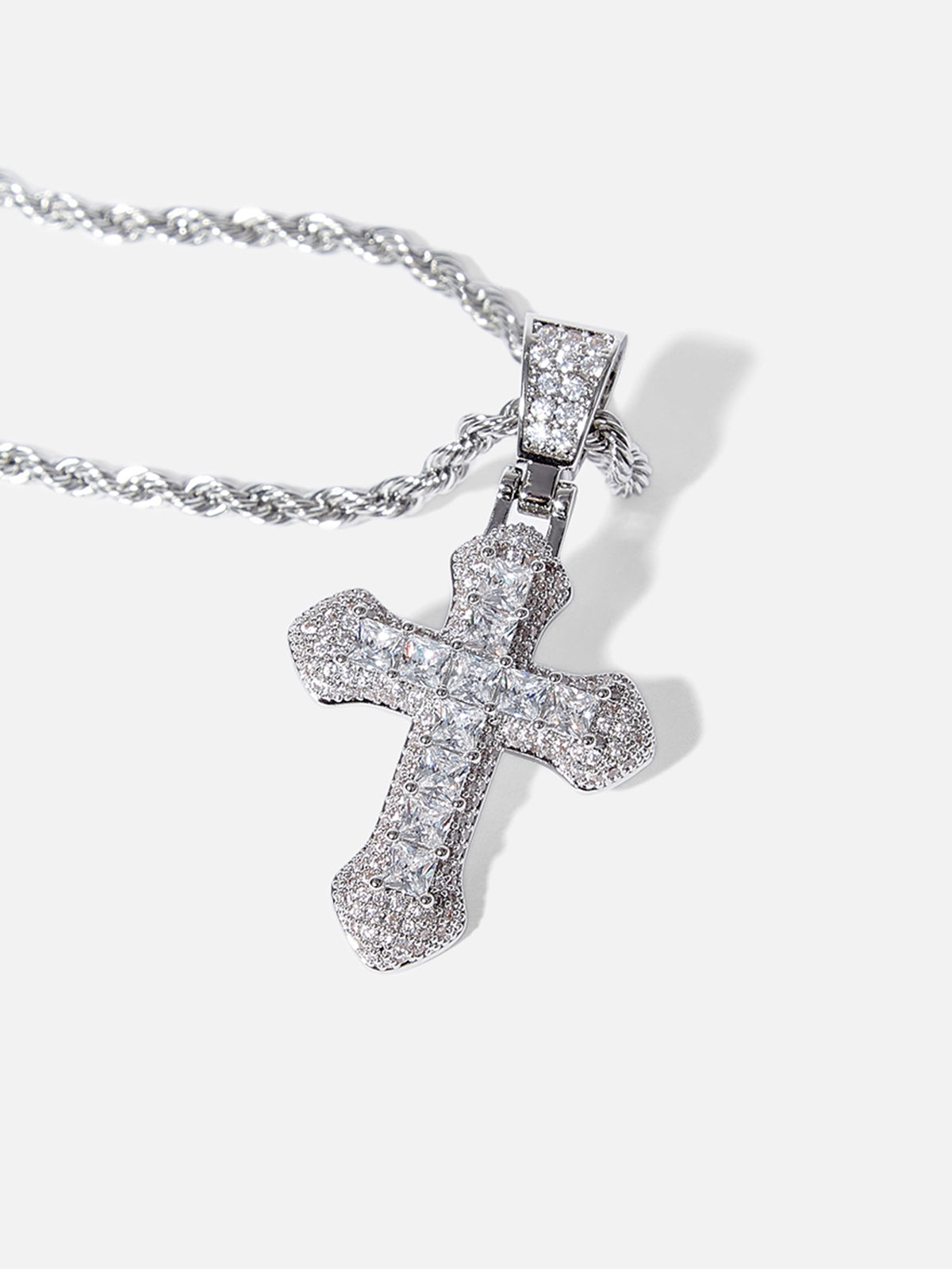 Full Pave Cross Necklace